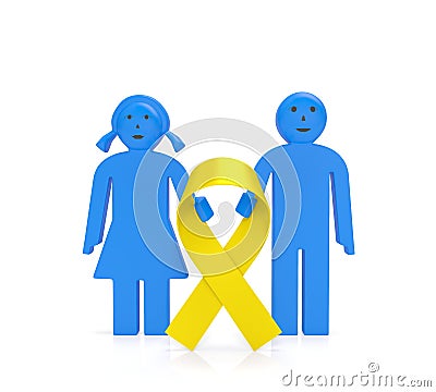 Childhood Cancer Day Cartoon Illustration