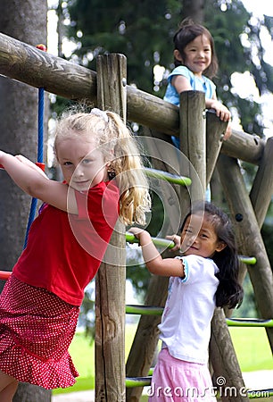 Childhood Girls Stock Photo