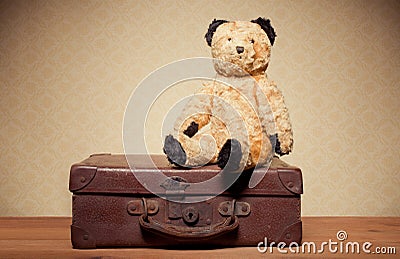 Childhood Nostalgia Teddy Bear Stock Photo