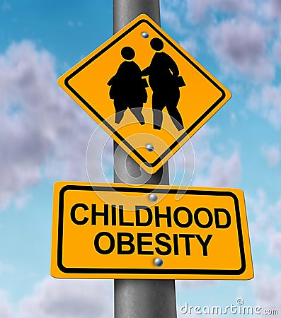 Childhood Obesity Stock Photo