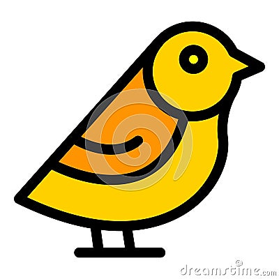 Childish sparrow icon vector flat Vector Illustration