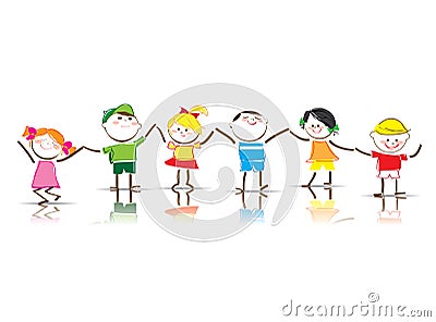 Children Vector Illustration