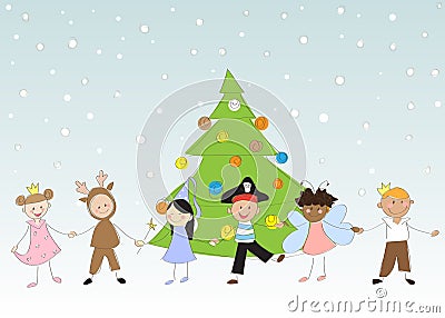 Children Vector Illustration