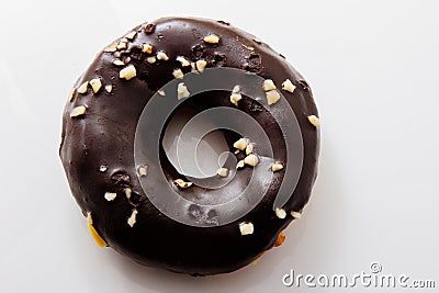 Children and adults love to eat donuts Stock Photo