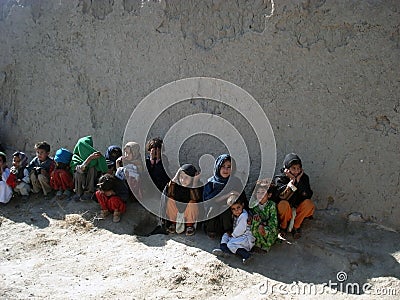 Children in Afghanistan Editorial Stock Photo