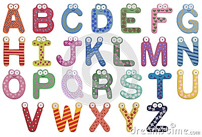 Kids Alphabet Stock Photo