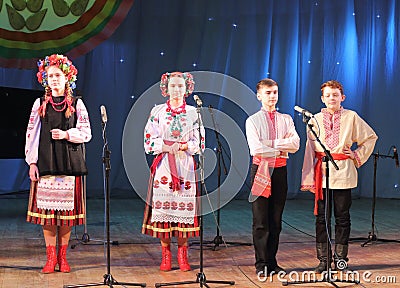 Children artists singers Editorial Stock Photo