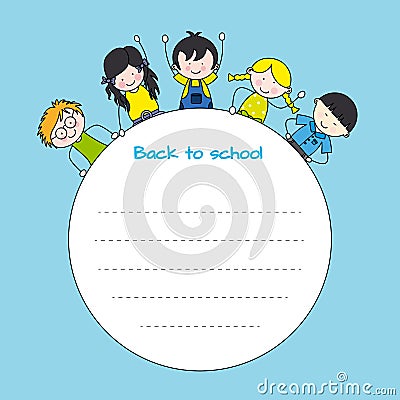 Children back to school Vector Illustration