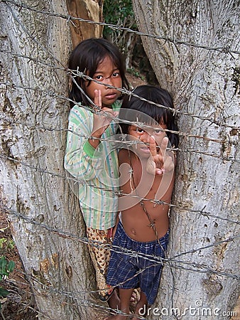 Children begging poverty Editorial Stock Photo