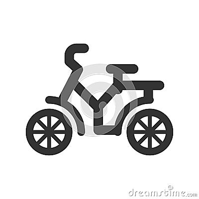 Children bicycle Icon Vector Illustration