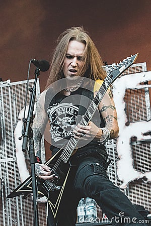 Children Of Bodom live 2016 Alexi Laiho Editorial Stock Photo