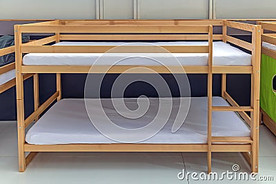 Children Bunk Bed Stock Photo