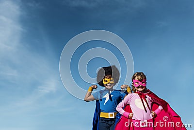 Children Childhood Super Hero Concept Stock Photo