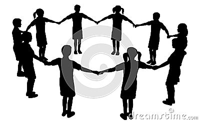 Children circle 3 Vector Illustration