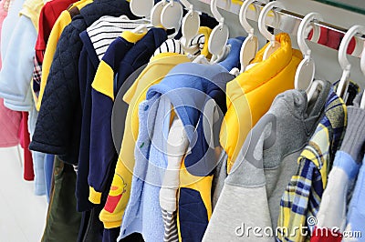 Children clothes Stock Photo