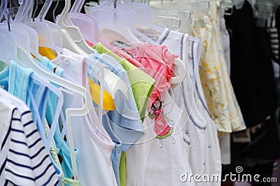 Children clothes Stock Photo