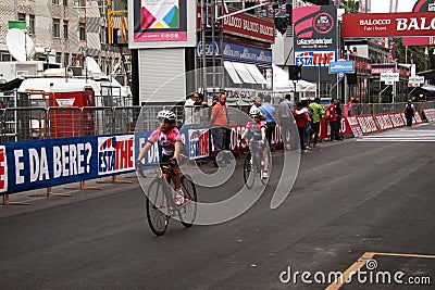 Children cycling race Editorial Stock Photo