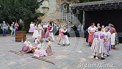 Children dance in budapest Editorial Stock Photo