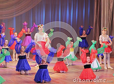 Children dancing Editorial Stock Photo