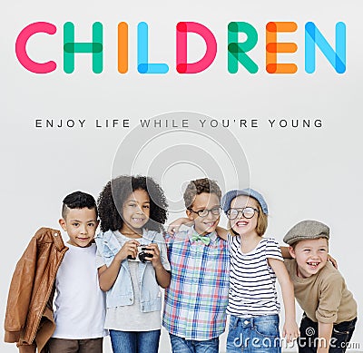 Children Enjoy Life Young Age Concept Stock Photo