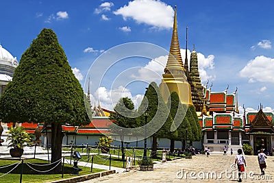 Children front grand palaces Editorial Stock Photo