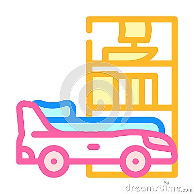 children furniture color icon vector illustration Vector Illustration