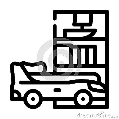 children furniture line icon vector illustration Vector Illustration