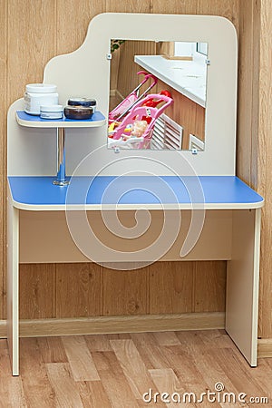 Children furniture with toys Stock Photo