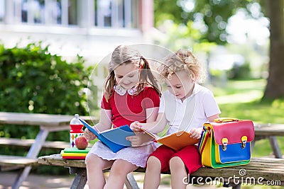 Children going back to school, year start Stock Photo