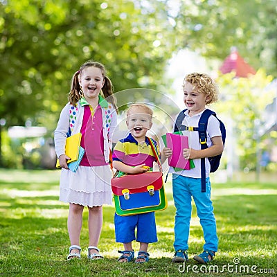 Children going back to school, year start Stock Photo