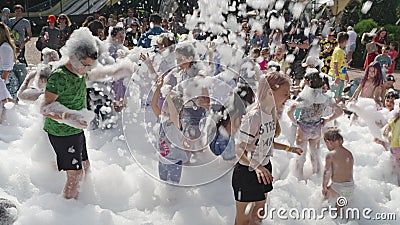 Foam Party in the Club with a Swimming Pool Stock Footage - Video of  bazava, fashion: 60227556