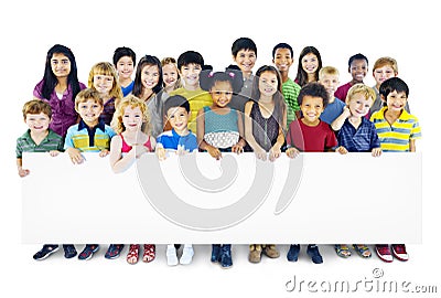 Children Kids Childhood Friendship Happiness Diversity Concept Stock Photo