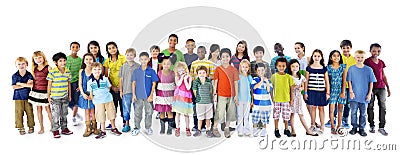 Children Kids Childhood Friendship Happiness Diversity Concept Stock Photo