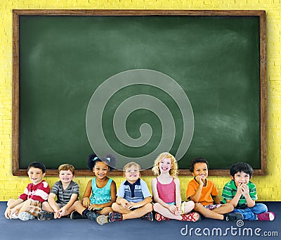 Children Kids Education Learning Cheerful Concept Stock Photo