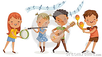 Children music Vector Illustration