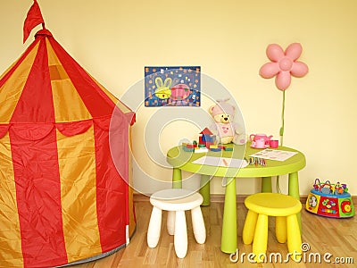 Children play room Stock Photo