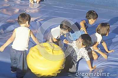 Children playing at Seaworld Editorial Stock Photo