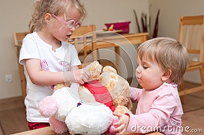 Children playing together Stock Photo