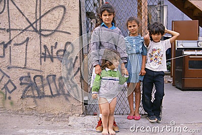 Children in poverty Editorial Stock Photo