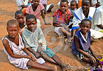 Children & Poverty, Zimbabwe Editorial Stock Photo