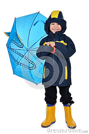 Children raincoat Stock Photo