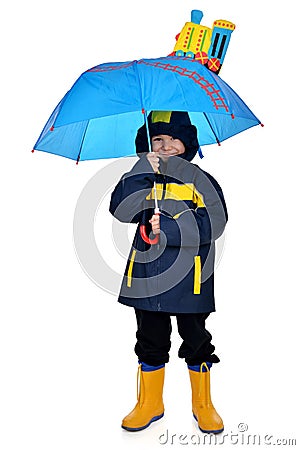 Children raincoat Stock Photo