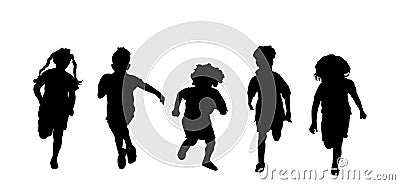 Children Running Stock Photo