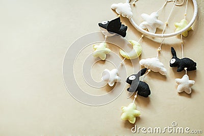 Children accessories, children`s mobile Stock Photo