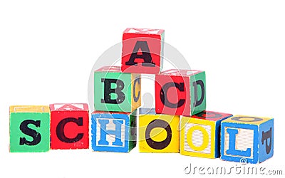 Children's building blocks Stock Photo