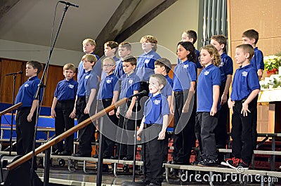 OR Children's Choir Boys Singers Editorial Stock Photo