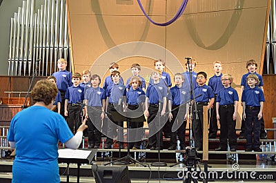 OR Children's Choir Singers Editorial Stock Photo