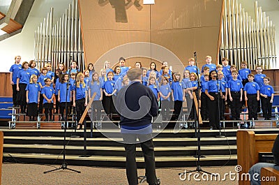 OR Children's Choir Singers Editorial Stock Photo