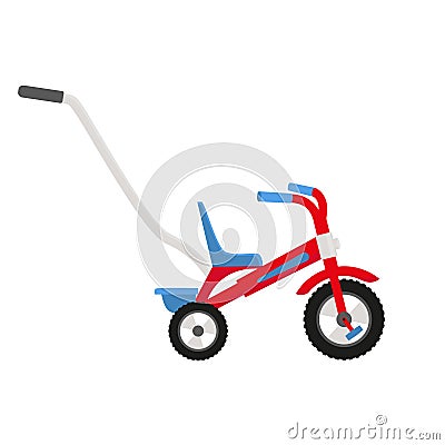 Colorful bicycle . Vector flat illustration. Vector Illustration