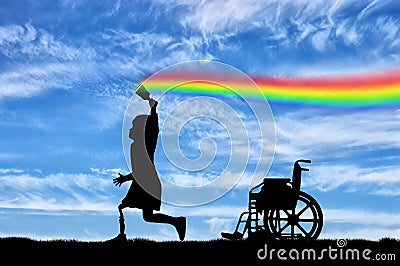 Children`s disability concept Stock Photo